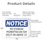 Signmission No Storage Permitted On Top Shelf Or Above 12', 14 in W x Rectangle, Aluminum OS-2PACK-NS-A-1014-L-14864 - alternate 3